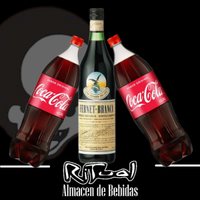 Fernet Branca 1L + 2 Coca Cola 1.5L