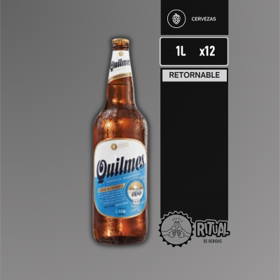 Cerveza Quilmes Retornable 1L Cajón - x12 Unid.