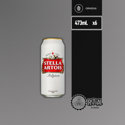 Six Pack Cerveza Stella Artois 473ml